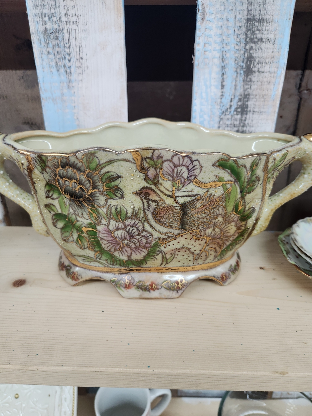 Vintage Royal Satsuma Foot Bath.